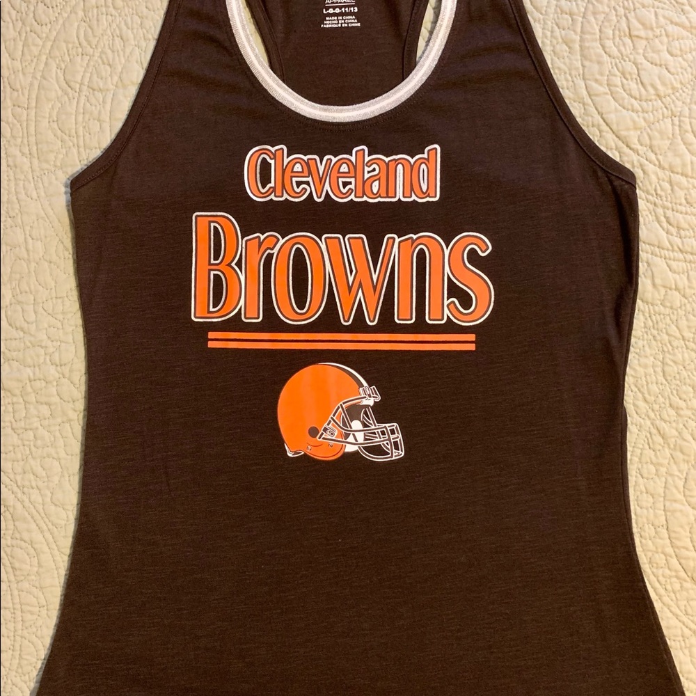 Cleveland Browns racer back tank top